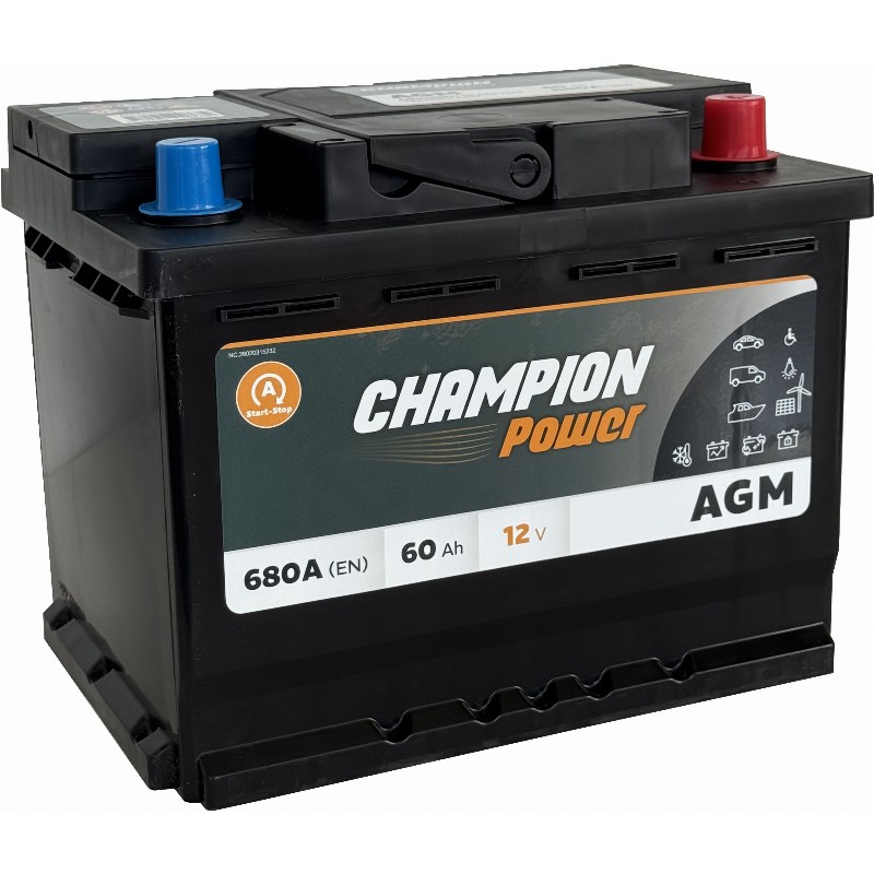 AKUMULIATORIUS CHAMPION POWER AGM