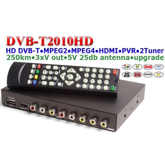 Automobilinis DVB-T imtuvas T2010HD 