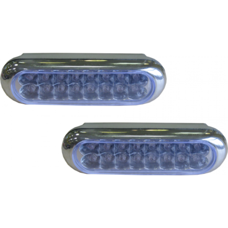 Papildomas žibintas 160x39x24mm mėlynas