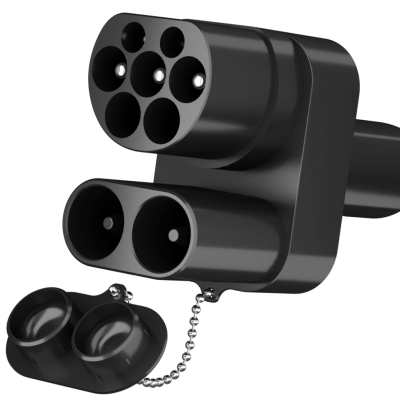 Adapteris CCS2+Type2 EU į Tesla