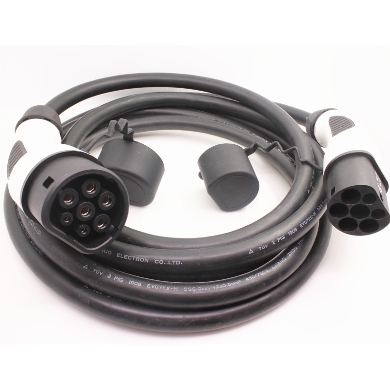 Įkrovimo kabelis TYPE2 - TYPE2 32A 1P Įkrovimo kabelis TYPE2 - TYPE2 32A 1P