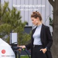 Green Cell HabuDen Wallbox 22 kW, išmani elektromobilių įkrovimo stotelė su Type 2 kabeliu (5 m), WiFi / Bluetooth