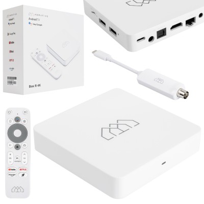 Homatics Box R 4K + DVB-T2, Android TV priedėlis, 4K HDR, 32GB
