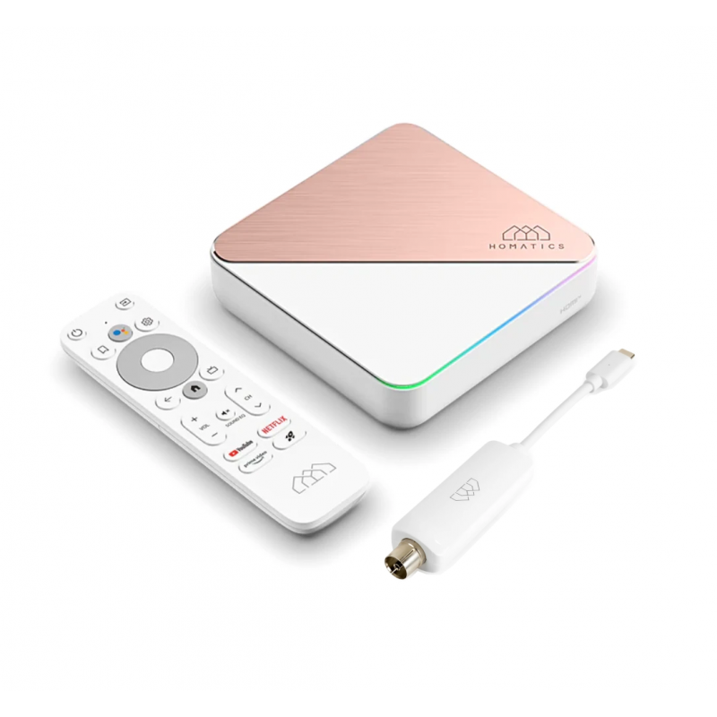 Homatics Box R 4K Plus + DVB-T2, Android TV priedėlis, 4K HDR, 32GB