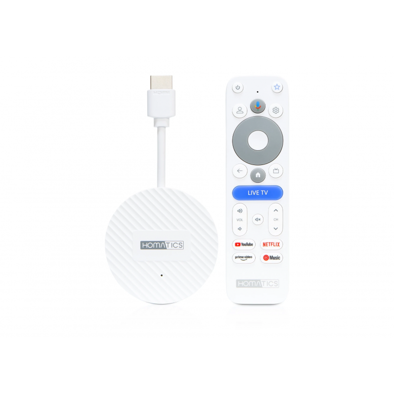 Homatics Dongle 4K V2 AI-SR, Google TV priedėlis, 4K HDR10+, 32GB