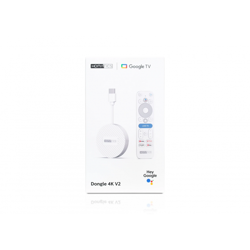 Homatics Dongle 4K V2 AI-SR, Google TV priedėlis, 4K HDR10+, 32GB