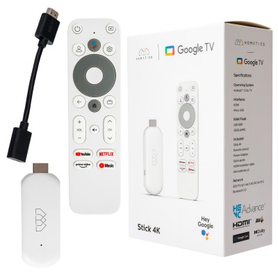 Homatics Stick 4K Google TV, Google TV Android priedėlis, 32GB