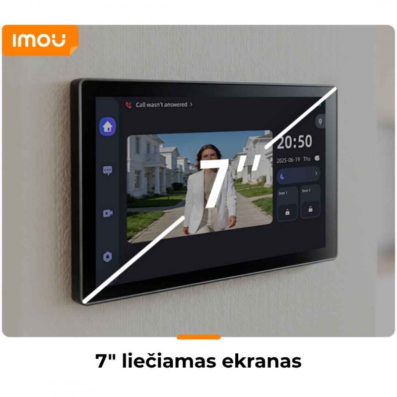 IMOU VDP7 (VO1-5M0R/WH1-7A0S) – 5MP vaizdo telefonspynė su 7" ekranu ir WiFi