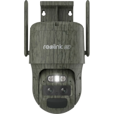 Reolink TrackMix G770 Camo - 4G LTE 4K PTZ kamera su Dual Lens ir saulės panele