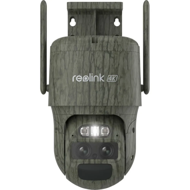 Reolink TrackMix G770 Camo - 4G LTE 4K PTZ kamera su Dual Lens ir saulės panele