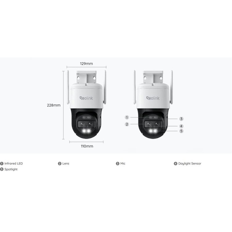 Reolink TrackMix P760 - PTZ 4K Dual-Lens kamera su dvigubu sekimu