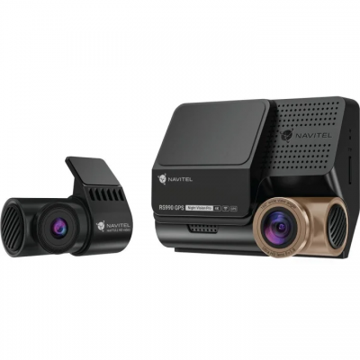 NAVITEL RS990 GPS, 4K vaizdo registratorius su Wi-Fi ir Full HD galine kamera