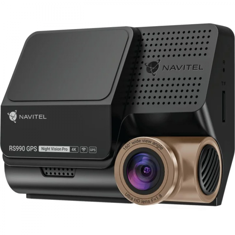 NAVITEL RS990 GPS, 4K vaizdo registratorius su Wi-Fi ir Full HD galine kamera