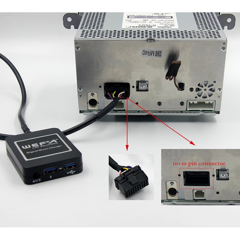 Subaru Kenwood USB SD Bluetooth adapteris WEFA Subaru Kenwood USB SD Bluetooth adapteris WEFA