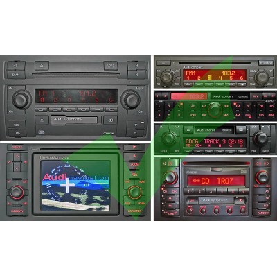 AUDI Chorus 2, Concert 1 / 2, Symphony 1/2, Navigation Plus 1/2 USB,SD, Bluetooth adapteris 8PIN WEFA