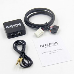 Toyota USB,AUX, adapteris 6+6PIN WEFA