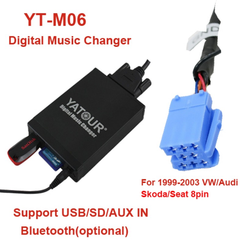 VW MP3 USB adapteris 8PIN VW MP3 USB adapteris 8PIN