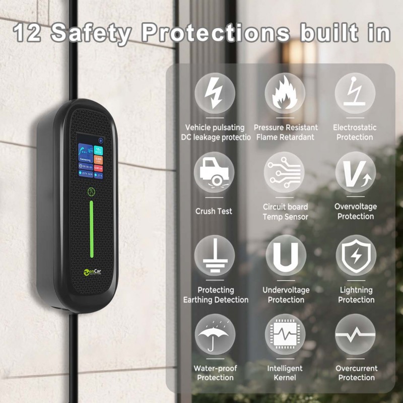 Zencar C30-16A, nešiojama elektromobilio įkrovimo stotelė 16A, 3.5 kW