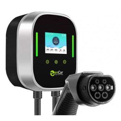 Zencar PRO 4-11kW, elektromobilio įkrovimo stotelė 16A, 11kW, Type 2