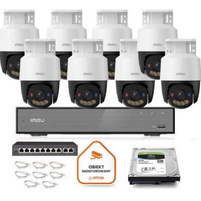 IMOU PS7FP-5M0 8 kamerų 5 MP PoE komplektas su 2 TB disku