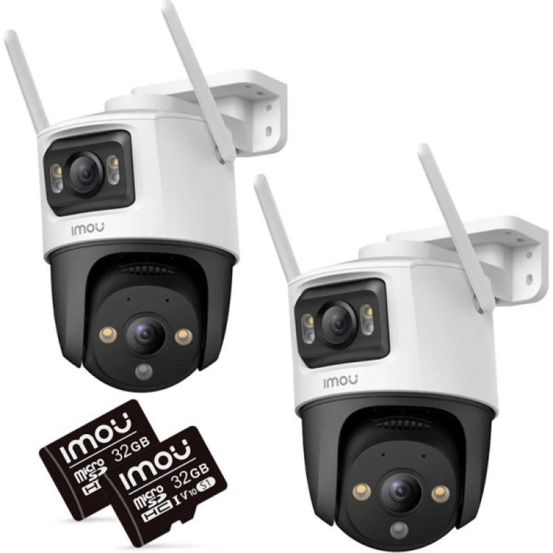 IMOU Cruiser Dual 2 kamerų 5+5 MP komplektas su 2 × 32 GB kortelėmis
