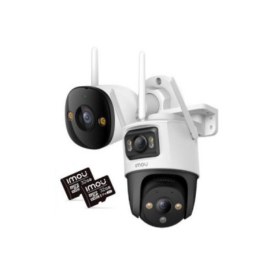 IMOU Bullet 3 ir Cruiser Dual 2 kamerų komplektas su 2 × 32 GB kortelėmis