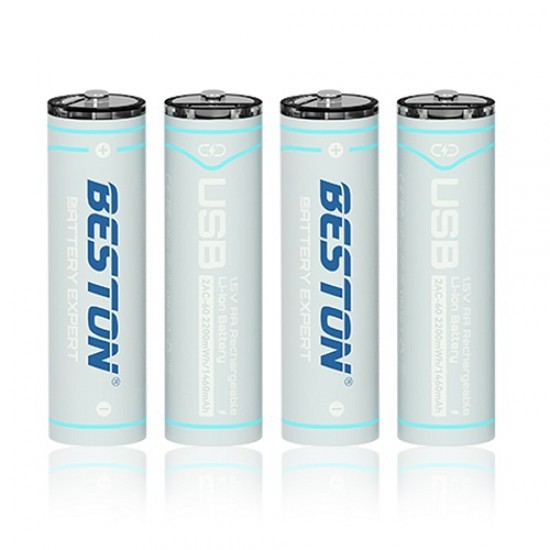 Baterijos AA įkraunamos su USB-C lizdu, 1460mAh, Li-Ion, 4 vnt. Baterijos AA įkraunamos su USB-C lizdu, 1460mAh, Li-Ion, 4 vnt.