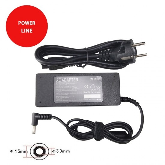 Nešiojamo kompiuterio įkroviklis ASUS 90W: 19V, 4.74A Nešiojamo kompiuterio įkroviklis ASUS 90W: 19V, 4.74A