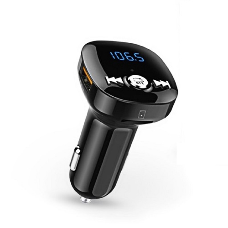 FM moduliatorius automobiliui BC40Q (QC 3.0, micro SD, laisvų rankų įranga) FM moduliatorius automobiliui BC40Q (QC 3.0, micro SD, laisvų rankų įranga)