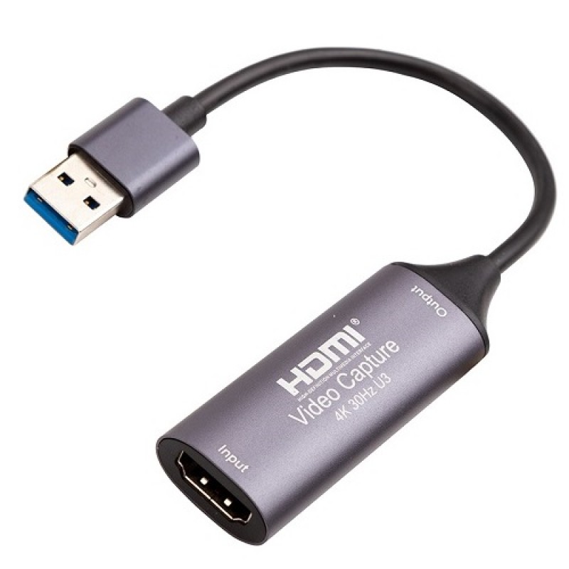 Vaizdo fiksavimo įrenginys HDMI 4K/30Hz į USB3.0 Type-A Vaizdo fiksavimo įrenginys HDMI 4K/30Hz į USB3.0 Type-A