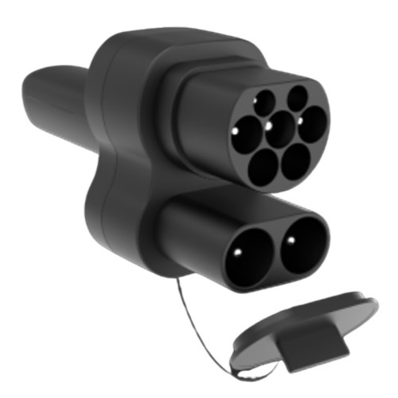 Elektromobilio adapteris CCS2 - NACS (Tesla DC/AC) Elektromobilio adapteris CCS2 - NACS (Tesla DC/AC)