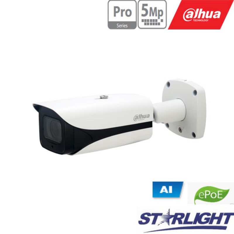 IP kam. AI 5M 2K Cilind. STARLIGHT su LXIR iki 120m, 5MP(2592x1944) 1~20fps, 7 mm–35 mm, H.265+ IP kam. AI 5M 2K Cilind. STARLIGHT su LXIR iki 120m, 5MP(2592x1944) 1~20fps, 7 mm–35 mm, H.265+
