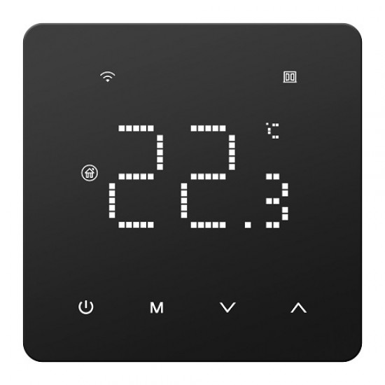 TUYA Programuojamas termostatas, Wi-Fi, 16A, 230VAC TUYA Programuojamas termostatas, Wi-Fi, 16A, 230VAC
