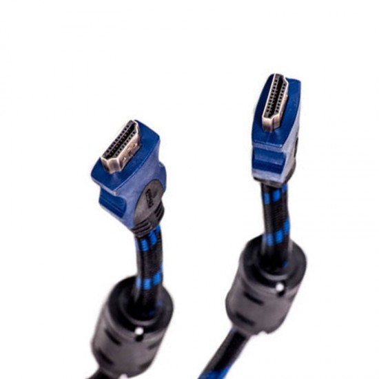 Kabelis HDMI - HDMI, 1.5m, 1.4 ver., Nylon Kabelis HDMI - HDMI, 1.5m, 1.4 ver., Nylon