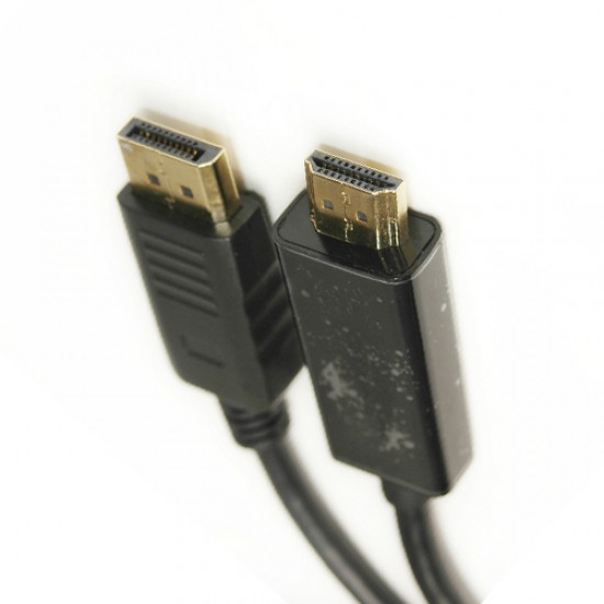 Kabelis DisplayPort - HDMI, 4Kx2K, 1.8m, 1.4 ver (vienpusis) Kabelis DisplayPort - HDMI, 4Kx2K, 1.8m, 1.4 ver (vienpusis)