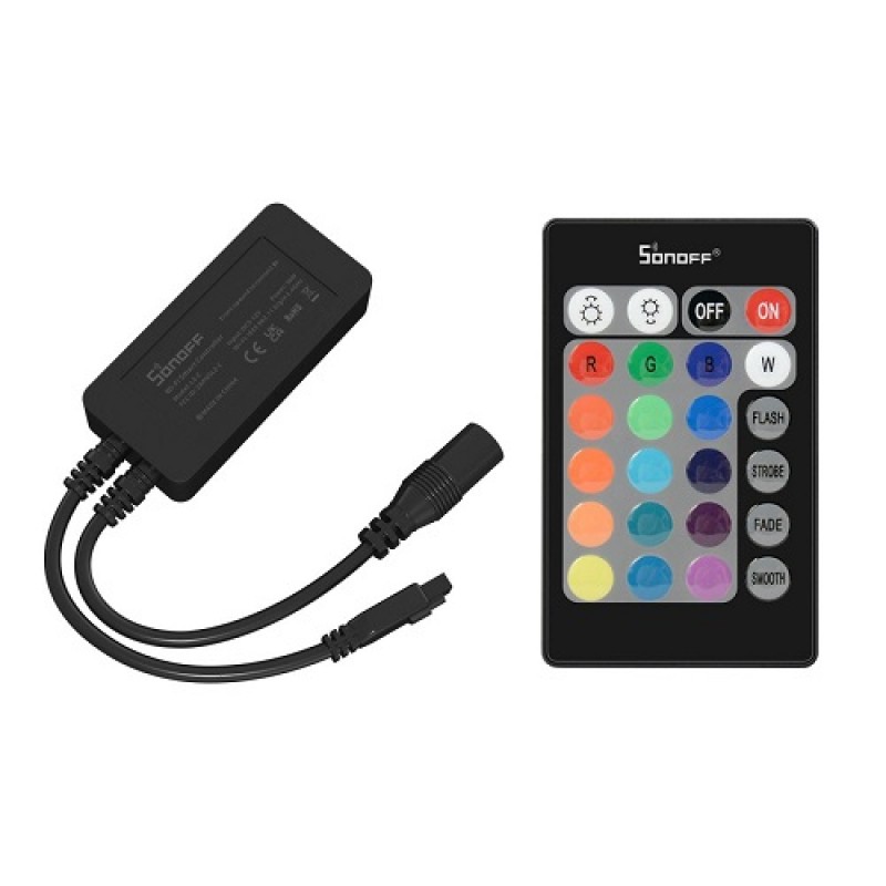 SONOFF L2-C išmanusis LED RGB juostos valdiklis su nuotolinio valdymo pultu, Wi-Fi, Bluetooth SONOFF L2-C išmanusis LED RGB juostos valdiklis su nuotolinio valdymo pultu, Wi-Fi, Bluetooth