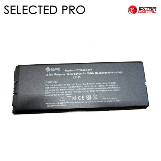 Nešiojamo kompiuterio baterija skirta A1185, 5600mAh, Extra Digital Selected Pro Nešiojamo kompiuterio baterija skirta A1185, 5600mAh, Extra Digital Selected Pro