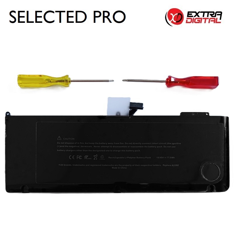 Nešiojamo kompiuterio baterija skirta A1382, 7200mah, Extra Digital Selected Pro