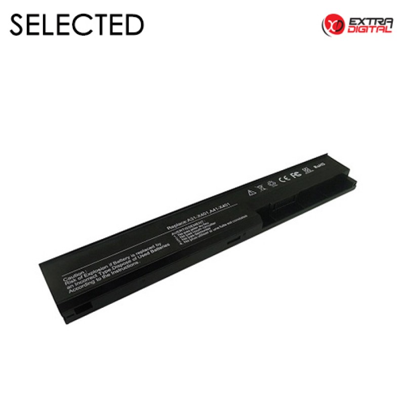 Nešiojamo kompiuterio baterija ASUS A31-X401, 4400mAh, Extra Digital Selected Nešiojamo kompiuterio baterija ASUS A31-X401, 4400mAh, Extra Digital Selected