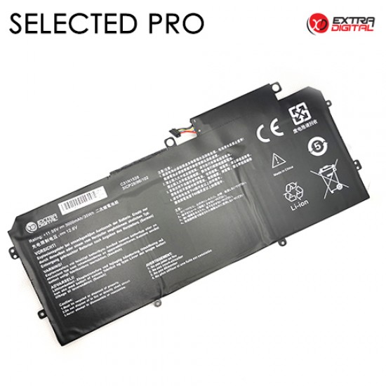 Nešiojamo kompiuterio baterija ASUS C31N1528, 3000mAh, Extra Digital Selected Pro Nešiojamo kompiuterio baterija ASUS C31N1528, 3000mAh, Extra Digital Selected Pro