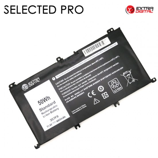 Nešiojamo kompiuterio baterija DELL 357F9, 7200mAh, Extra Digital Selected Pro Nešiojamo kompiuterio baterija DELL 357F9, 7200mAh, Extra Digital Selected Pro