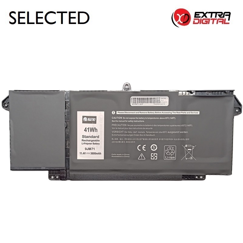 Nešiojamo kompiuterio baterija DELL 9JM71, 3600mAh, Extra Digital Selected