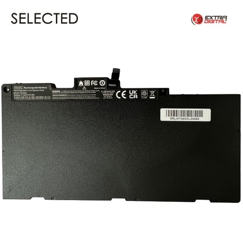 Nešiojamo kompiuterio baterija HP TA03XL, 51Wh, Extra Digital Selected Nešiojamo kompiuterio baterija HP TA03XL, 51Wh, Extra Digital Selected