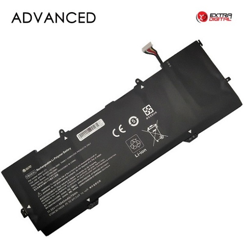 Nešiojamo kompiuterio baterija HP YB06XL, 6840mAh, Extra Digital Advanced Nešiojamo kompiuterio baterija HP YB06XL, 6840mAh, Extra Digital Advanced