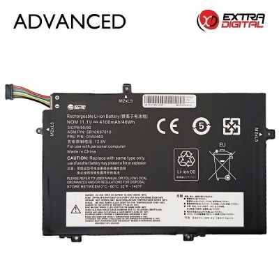 Nešiojamo kompiuterio baterija LENOVO 01AV463, 4100mAh, Extra Digital Advanced