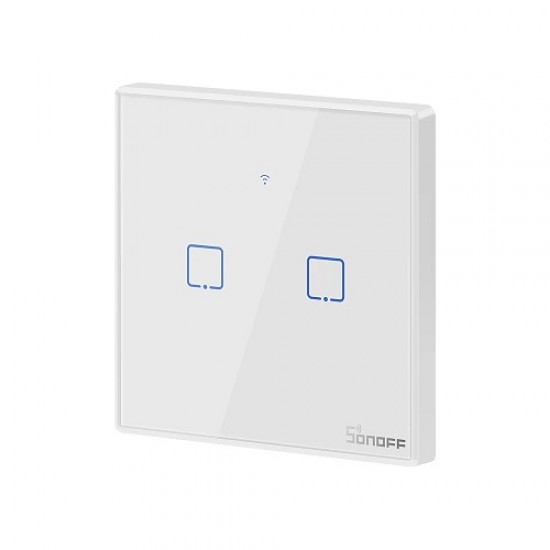 SONOFF TX išmanusis sieninis jungiklis T2EU2C, Wi-Fi, RF SONOFF TX išmanusis sieninis jungiklis T2EU2C, Wi-Fi, RF