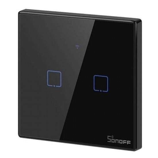 SONOFF TX išmanusis sieninis jungiklis T3EU2C, Wi-Fi, RF SONOFF TX išmanusis sieninis jungiklis T3EU2C, Wi-Fi, RF