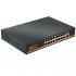 PoE šakotuvas 16x Gigabit PoE + 2x Gigabit UPLINK, 250W