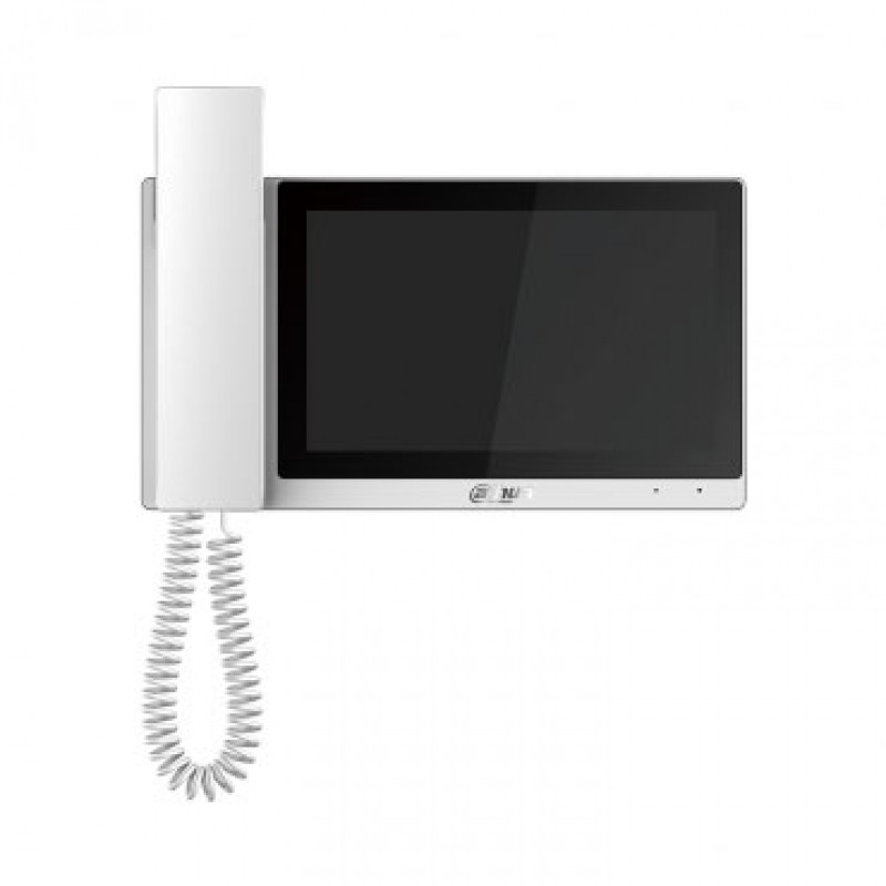 IP domofono monitorius su rageliu, 7 col.1024x600, Micro SD kortelės prievadas, PoE(802.3af) baltas IP domofono monitorius su rageliu, 7 col.1024x600, Micro SD kortelės prievadas, PoE(802.3af) baltas