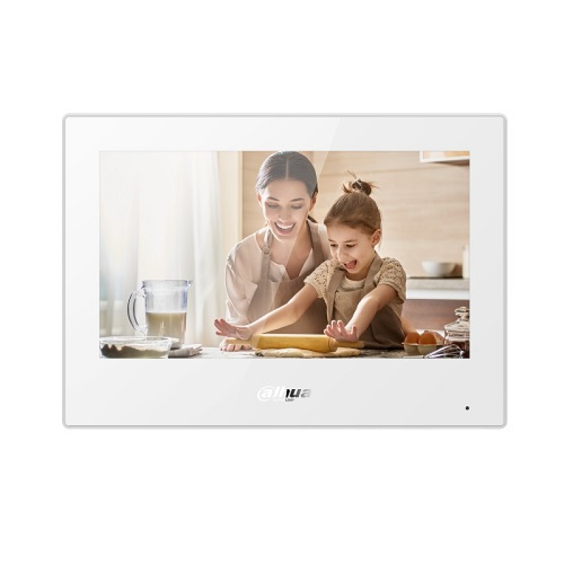 IP domofono monitorius VTH5321GW-W. 7 col. 1024x600. Wifi, PoE(802.3af). SIP. Andoid 8.1, baltas IP domofono monitorius VTH5321GW-W. 7 col. 1024x600. Wifi, PoE(802.3af). SIP. Andoid 8.1, baltas